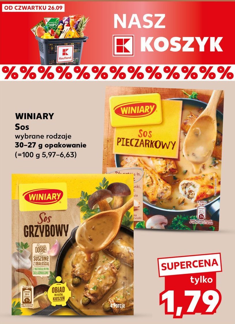 Sos grzybowy Winiary promocja