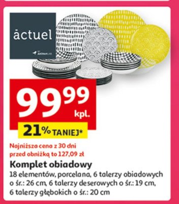 Komplet obiadowy Actuel promocja