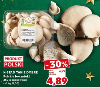 Boczniaki polskie K-STAD TAKIE DOBRE opakowanie (=1 kg 19,56) promocja w Kaufland