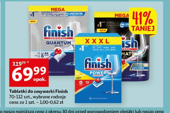 Tabletki do zmywarek ultimate lemon Finish all in 1 promocja