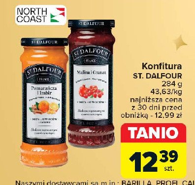 Dżem pomarańcza i imbir St. dalfour promocja w Carrefour