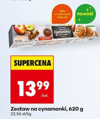 Zestaw na cynamonki, 620 g promocja w Biedronka