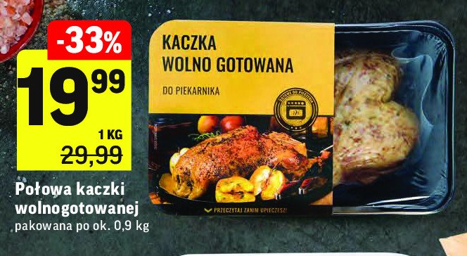 Połowa kaczki wolno gotowana promocja
