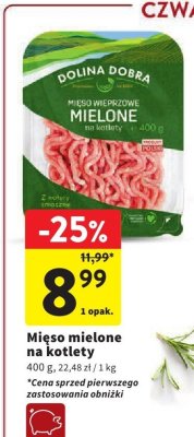 Mięso mielone na kotlety promocja w Intermarche