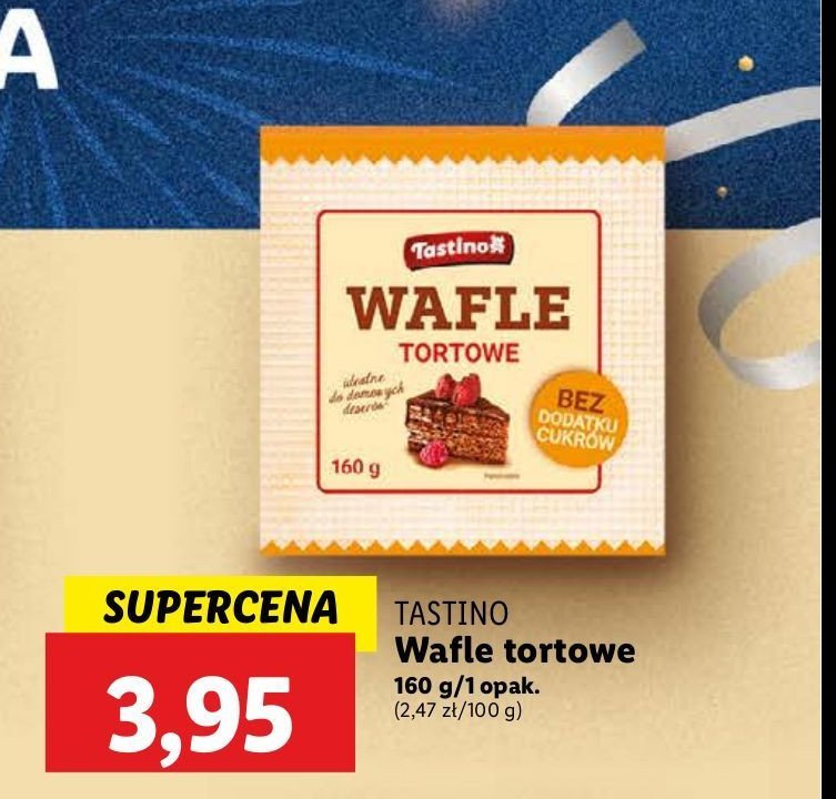 Wafle tortowe Tastino promocja