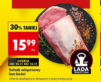 Schab wieprzowy bez kości promocja w Biedronka
