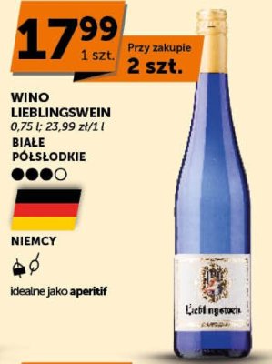 Wino Lieblingswein promocja w Euro Sklep