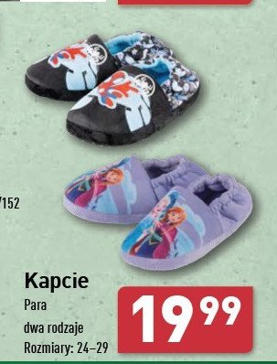 Kapcie dziecięce 24-29 promocja w Aldi