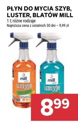Płyn do mycia szyb Master Blatów Mill różne rodzaje promocja w Stokrotka