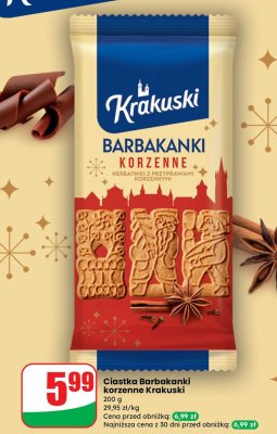 Ciastka Barbakanki korzenne  promocja w Dino