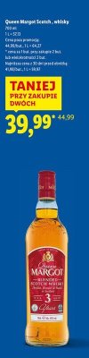 Whisky Queen Margot Scotch 700 ml promocja w Lidl