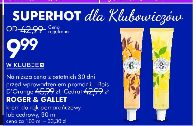 Kerm do rąk d'orange Roger & gallet promocja w Super-Pharm