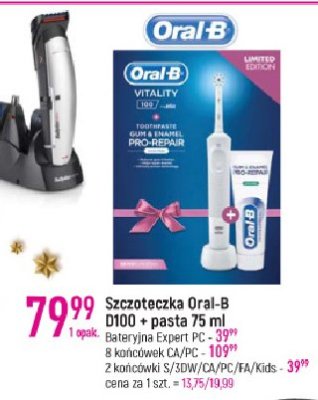 Końcówki do szczoteczki eb50-2 black edition Oral-b cross action promocja