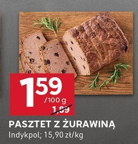 Pasztet z żurawiną Indykpol 100g promocja w Stokrotka