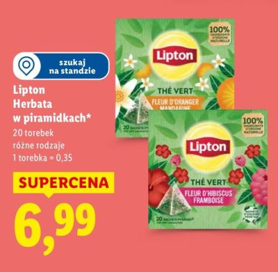 Herbata Lipton w piramidkach promocja w Lidl