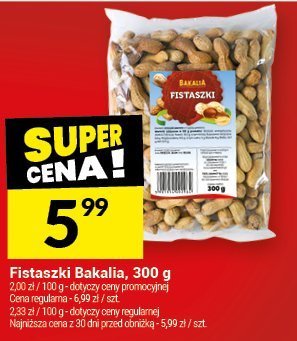 Fistaszki Bakalia, 300 g promocja w Twój Market