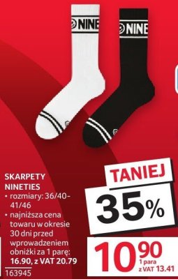 Skarpety NINETIES - 36/40-41/46 promocja w Selgros