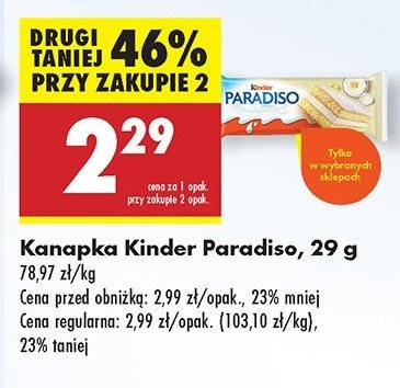 Baton Kinder paradiso promocja