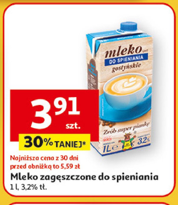Mleko do spieniania 3.2% uht Gosty艅 promocja