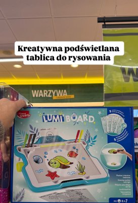 Tablica Lumi Board - kreatywna podświetlana tablica do rysowania promocja w Biedronka