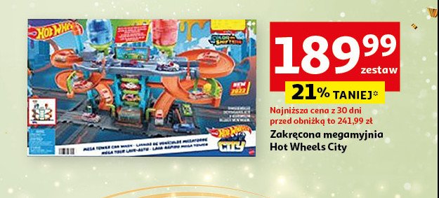 Zakręcona megamyjnia Hot wheels promocja w Auchan