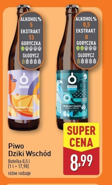 Piwo Dziki wschód wolny duch promocja w Aldi