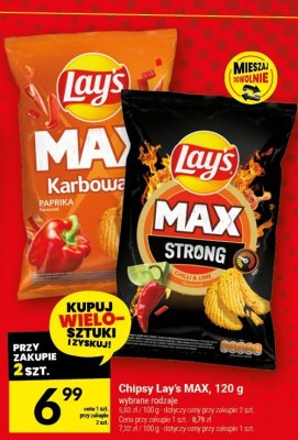 Chipsy Lay's MAX, 120 g promocja w Twój Market