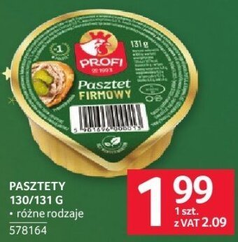 Pasztety Profi 130/131 g różne rodzaje promocja w Selgros
