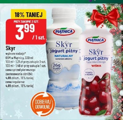 Skyr jogurt Piątnica promocja w POLOmarket