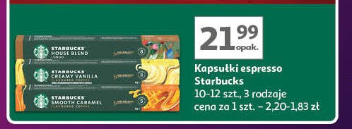 Kawa Starbucks creamy vanilla promocja