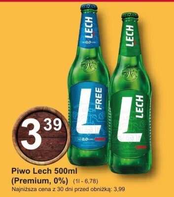 Piwo Lech 500ml (Premium, 0%) promocja w Hitpol