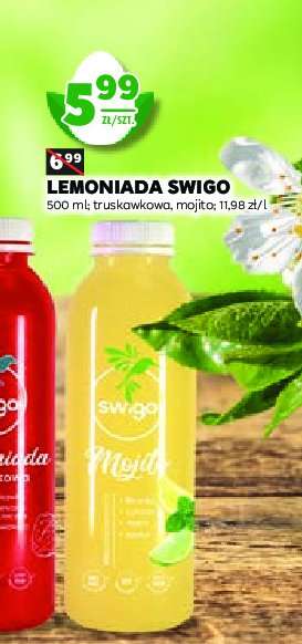Lemoniada truskawkowa Swigo promocja