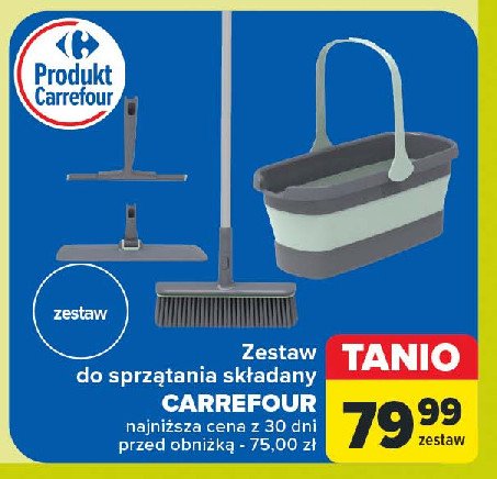 Zestaw składany do sprzątania Carrefour promocja