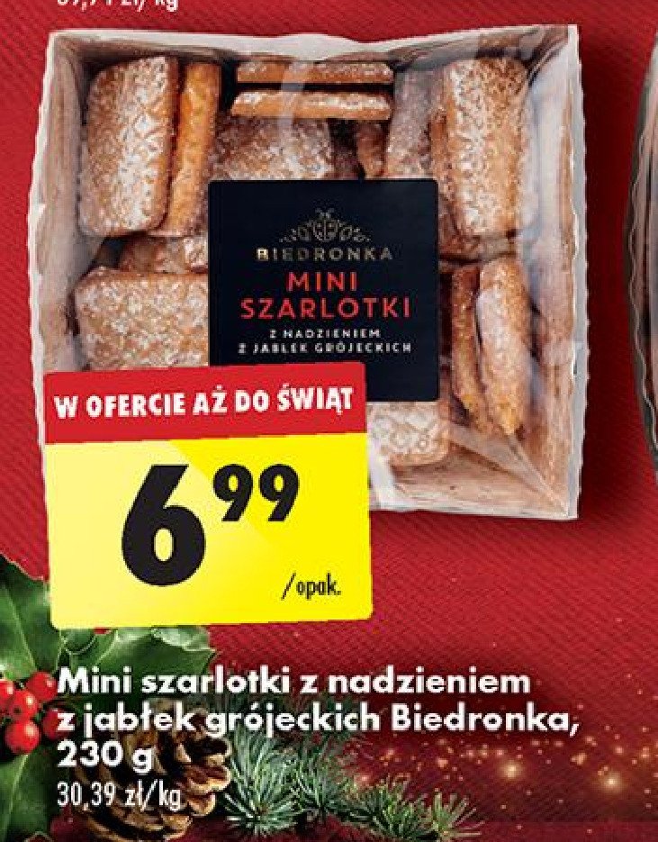 Mini szarlotki z nadzieniem z jabłek grójeckich Biedronka promocja