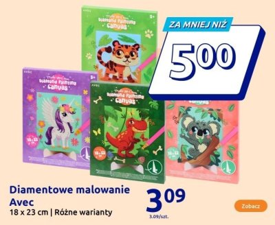 Diamentowe malowanie Avec Jednorożec 18 x 23 cm promocja w Action