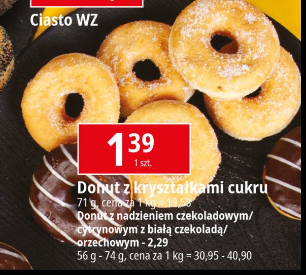 Donut z nadzieniem cytrynowym promocja w Intermarche