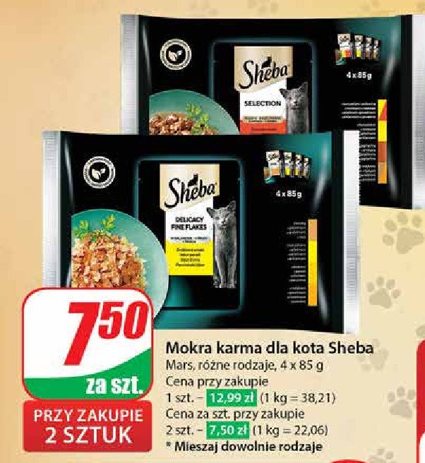 Karma dla kota smaki soczyste Sheba selection in sauce promocja