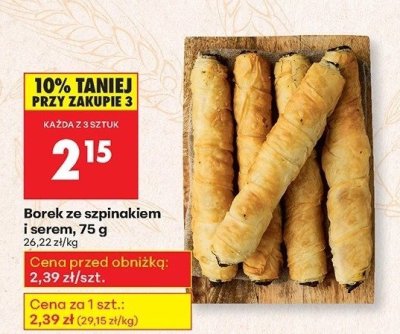 Borek ze szpinakiem i serem promocja w Biedronka