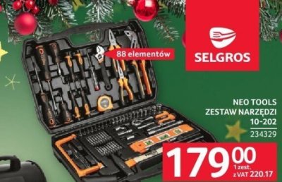 NEO TOOLS zestaw narzędzi 10-202 promocja w Selgros