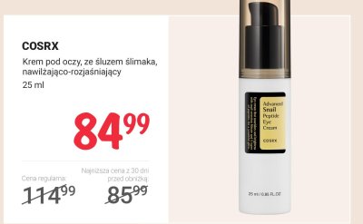 Krem pod oczy, ze śluzem ślimaka, nawilżająco-rozjaśniający promocja w Rossmann