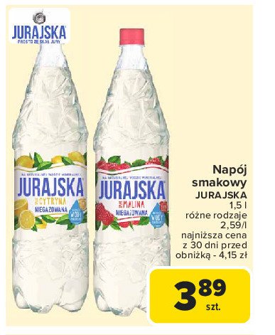 Woda malinowa Jurajska promocja