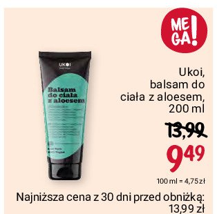 Balsam do cia艂a z aloesem Ukoi promocja