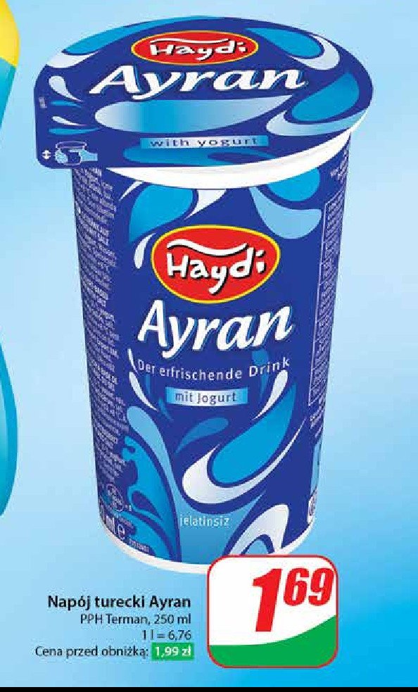 Napój turecki ayran HAYDI promocja