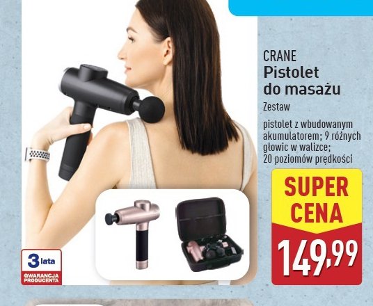 Pistolet do masażu CRANE promocja