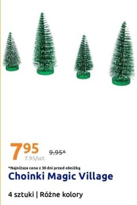 Choinki 4 szt. promocja w Action