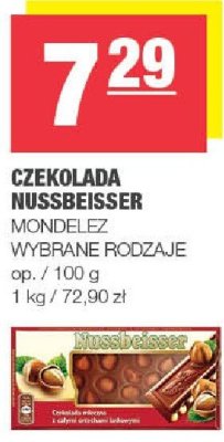 Czekolada Nussbeisser Mondelez promocja w SPAR