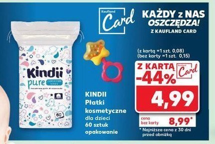 Płatki kosmetyczne baby sensitive Cleanic kindii promocja w Kaufland