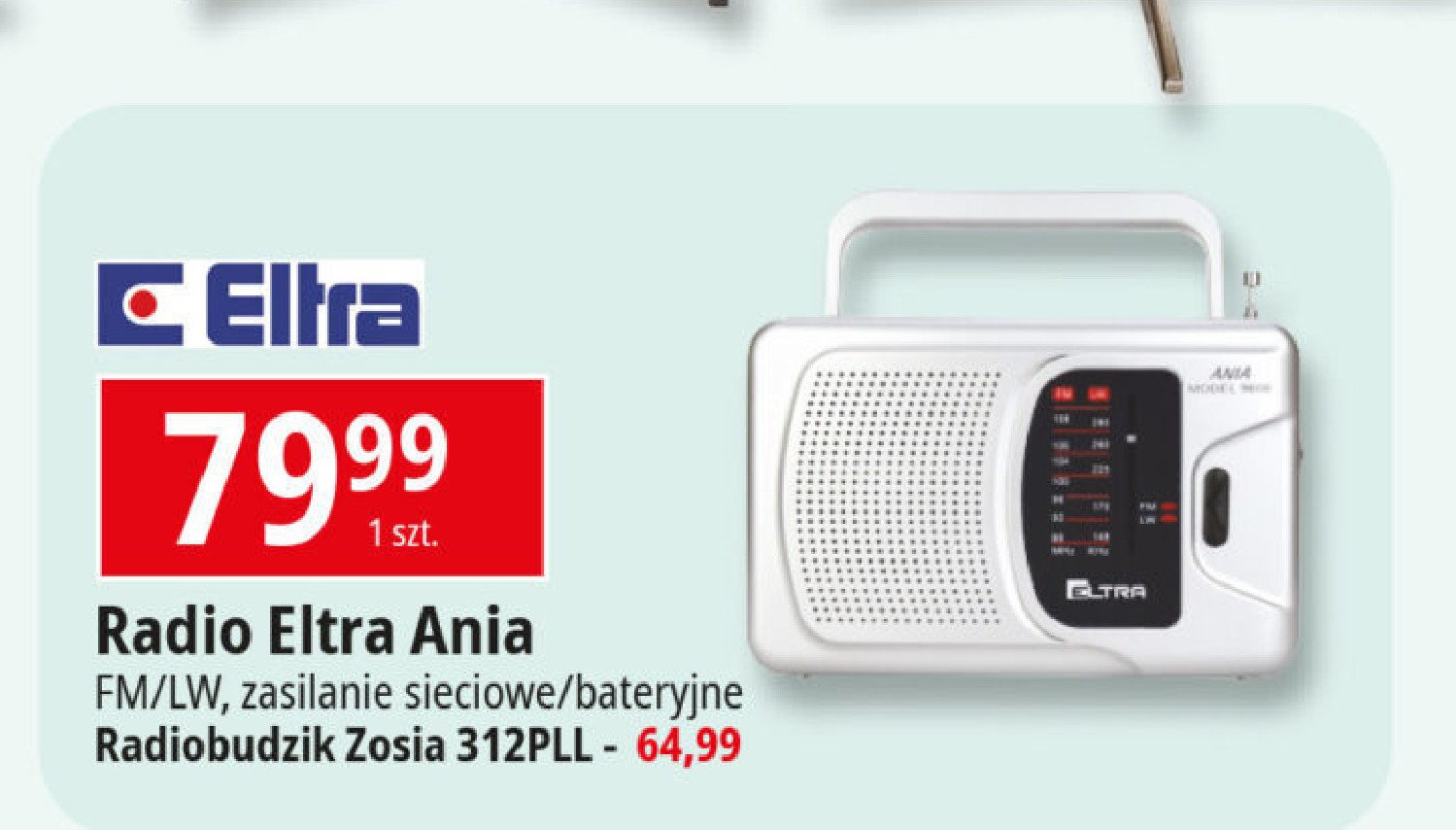 Radiobudzik zosia 312pll Eltra promocja