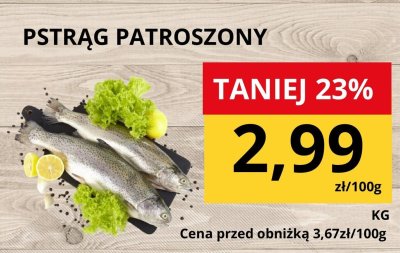 Pstrąg Patroszony promocja w Supeco