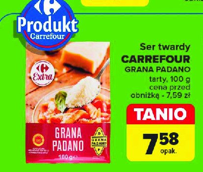 Ser tarty grana padano Carrefour promocja